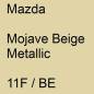 Preview: Mazda, Mojave Beige Metallic, 11F / BE.